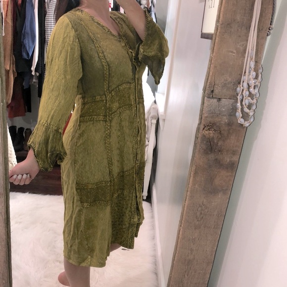 Gorgeous vintage free size boho embroidered dress - Picture 3 of 9